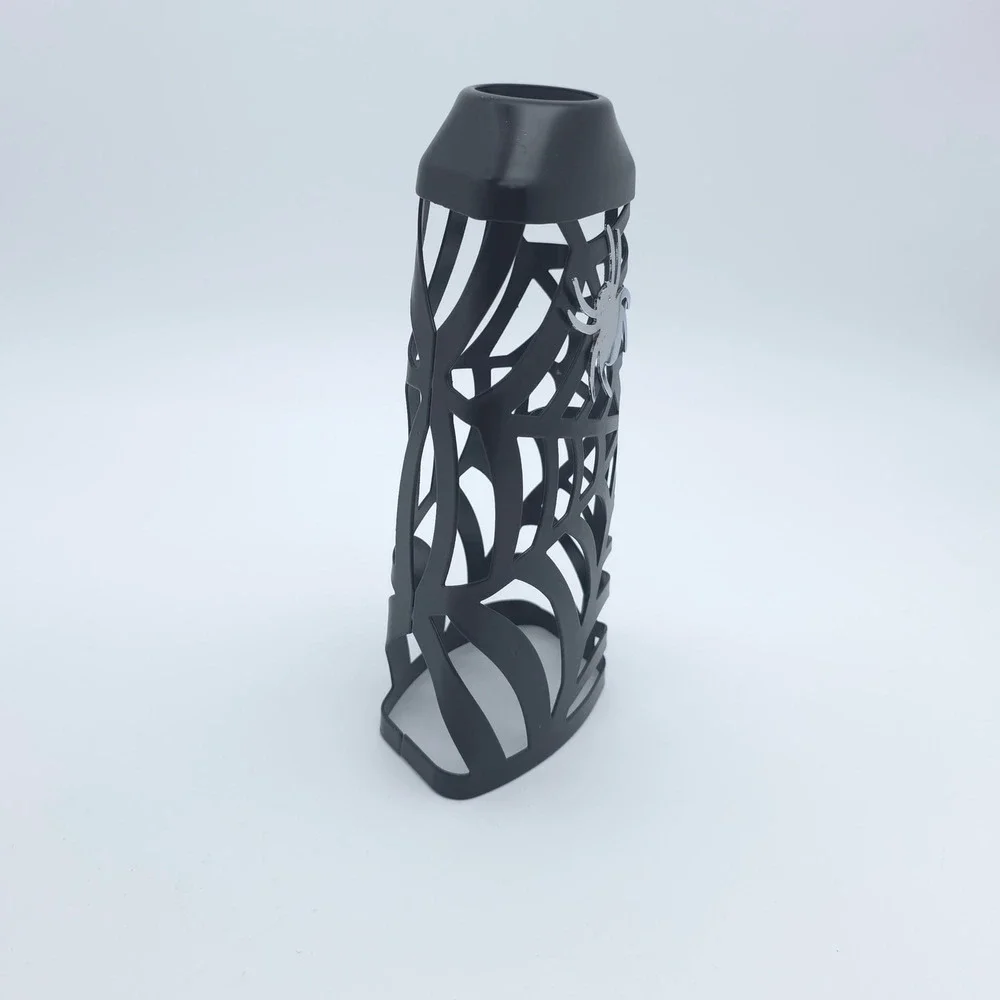 Bath & Body Works Soap Sleeve Metal Black Spider Web Goth Spooky Halloween Decor
